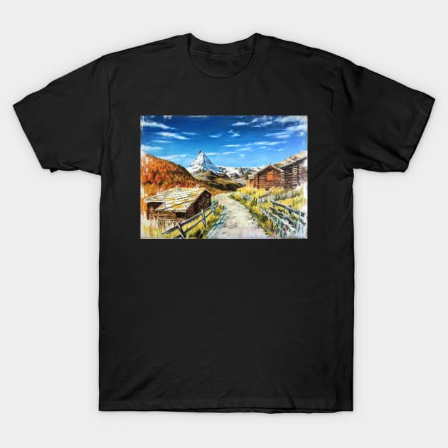 Cervine Cervino Matterhorn T-Shirt by miquelcazanya